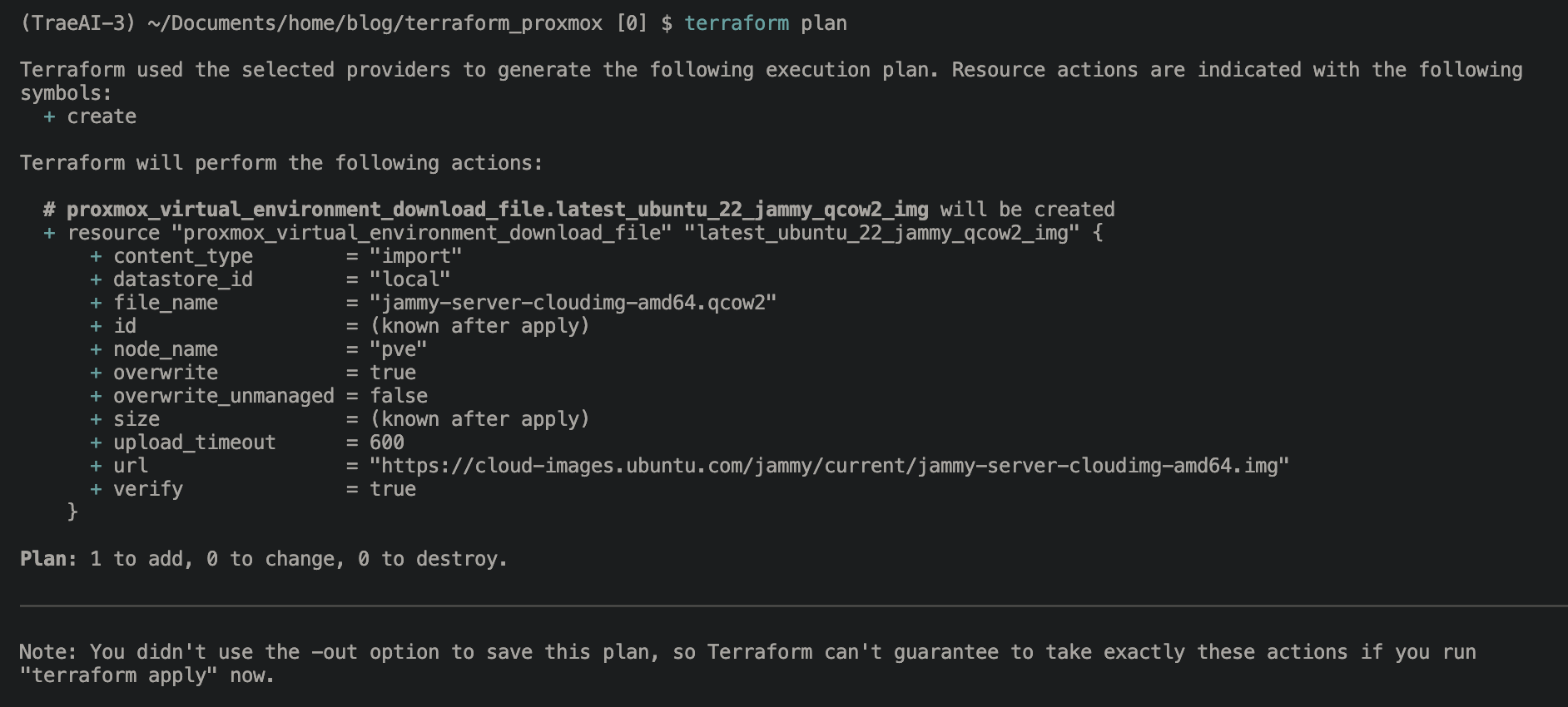 Процесс создания VM через Terraform в Proxmox